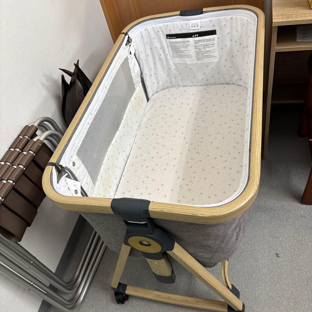 HZDMJ折りたたみ式ベビーベッド グレー