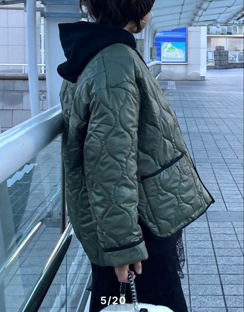 ジャケット・アウター meong blue NYLON MILITARY JACKET