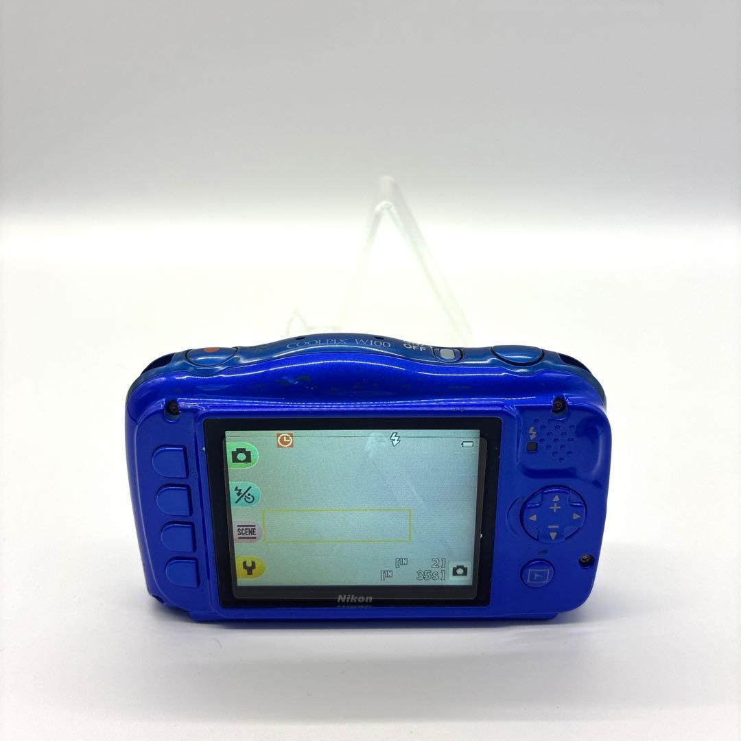 セール　美品　動作確認済　Nikon　ニコン　COOLPIX　W100　ブルー