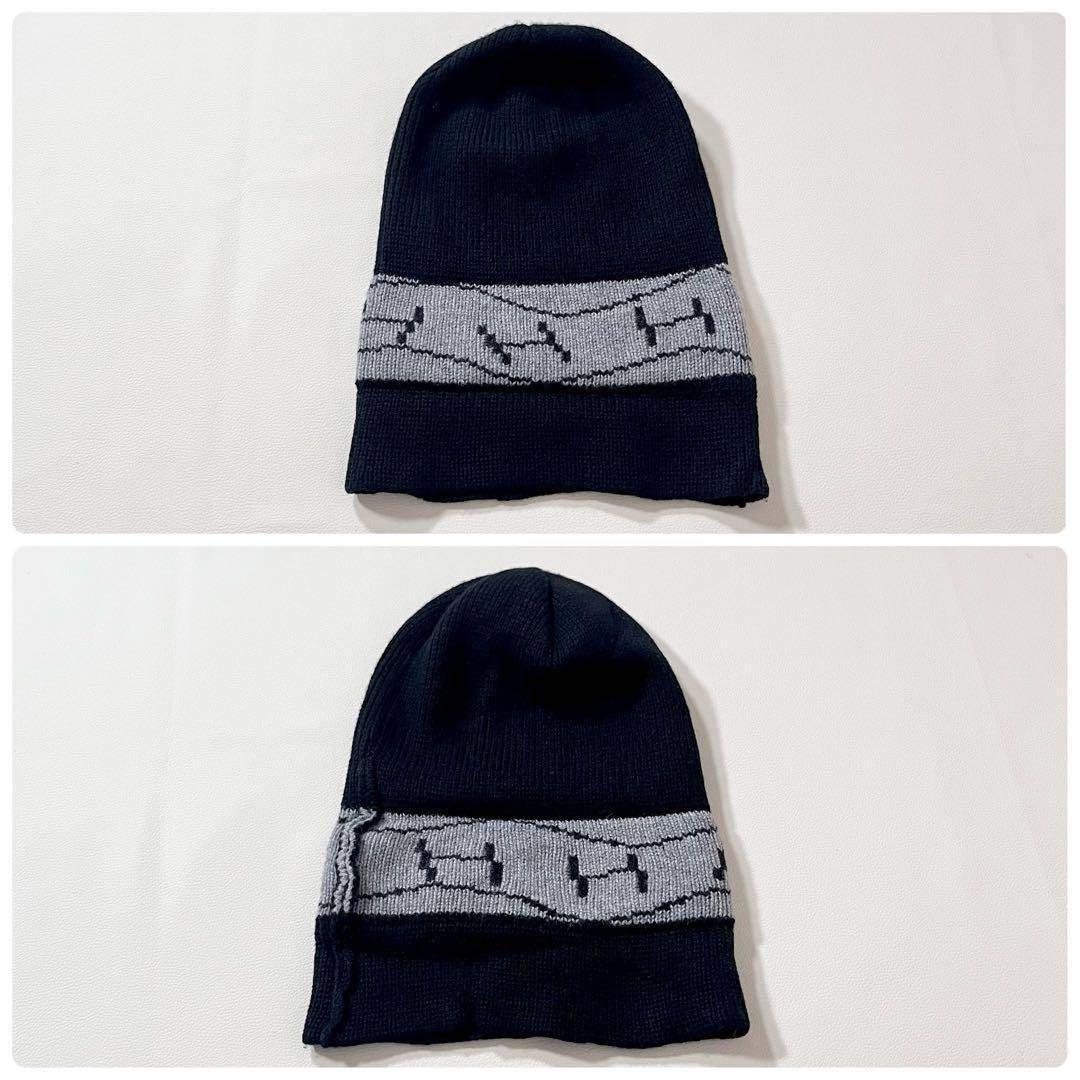 【美品】エルメス　カシミヤ100%ニット帽×手袋　2点セット　H柄　マルジェラ期