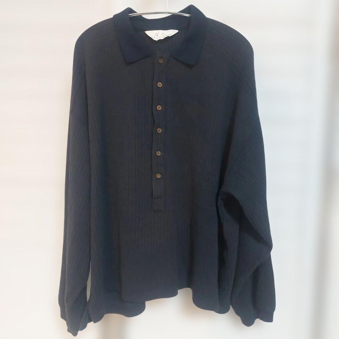 【美品】ancellm HENLEY RIB LS T-SHIRT サイズ1