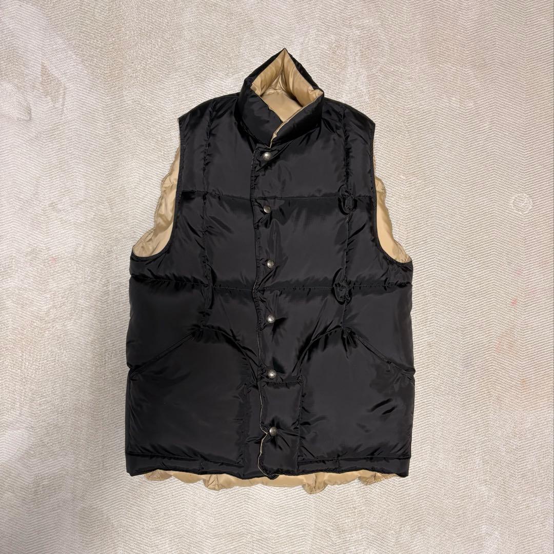 シェラデザイン ビームスプラス コラボ ダウンベスト リバーシブル S 美品