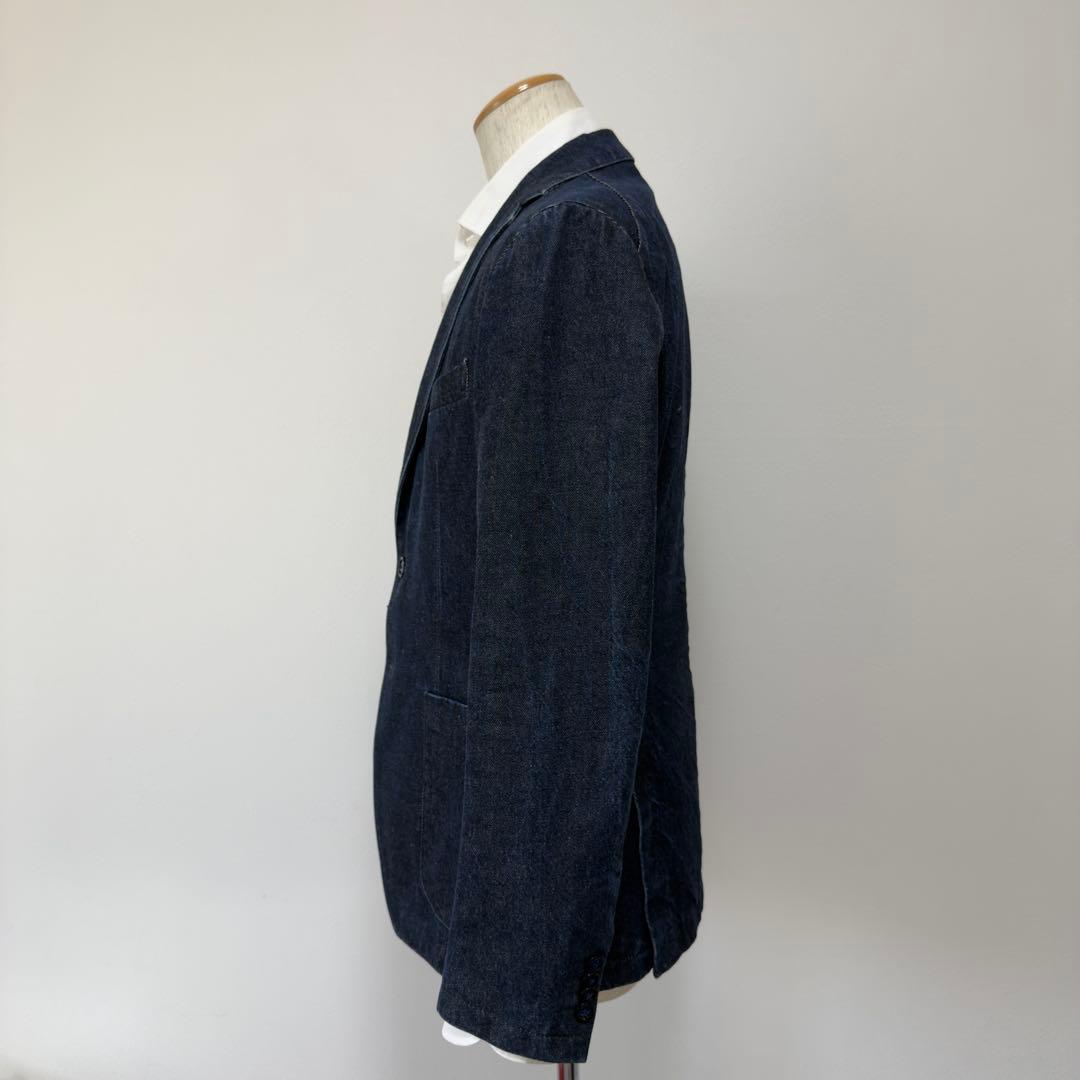 新品同様 定価17.6万 タリアトーレ リジットインディゴデニムジャケット 48