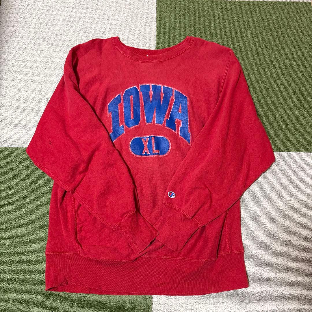 Champion reverse weave 80s XL レッド　アイオア