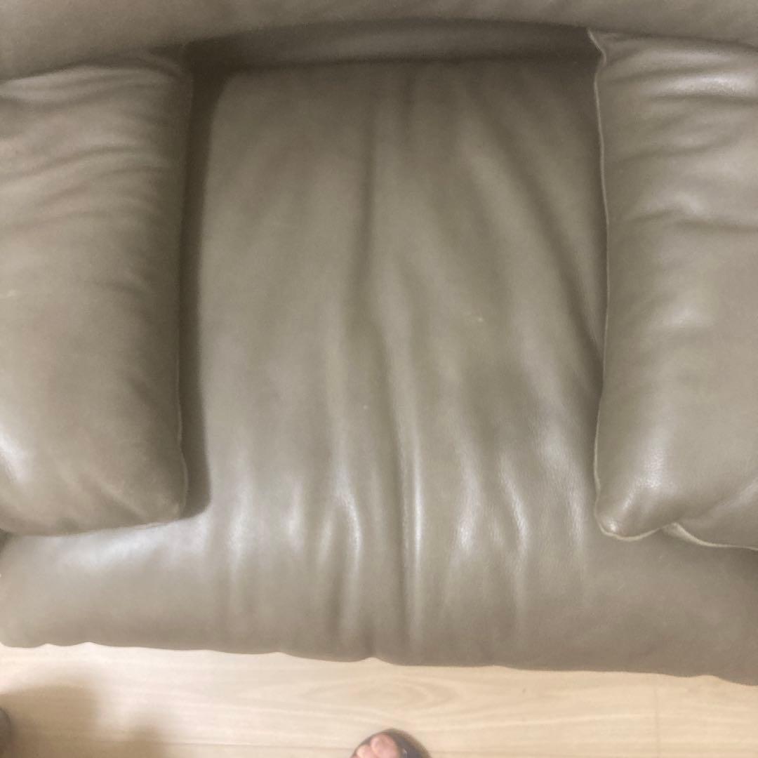 週末限定価格！カッシーナ　マラルンガFZ革 グレー　オットマン付