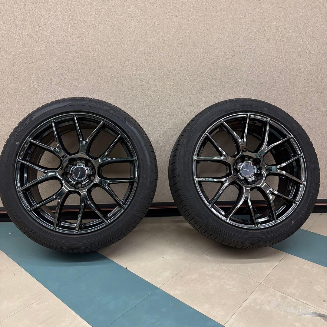 RAYS ホムラ2×7AG 20インチ ブラッククロームコーティング 4本