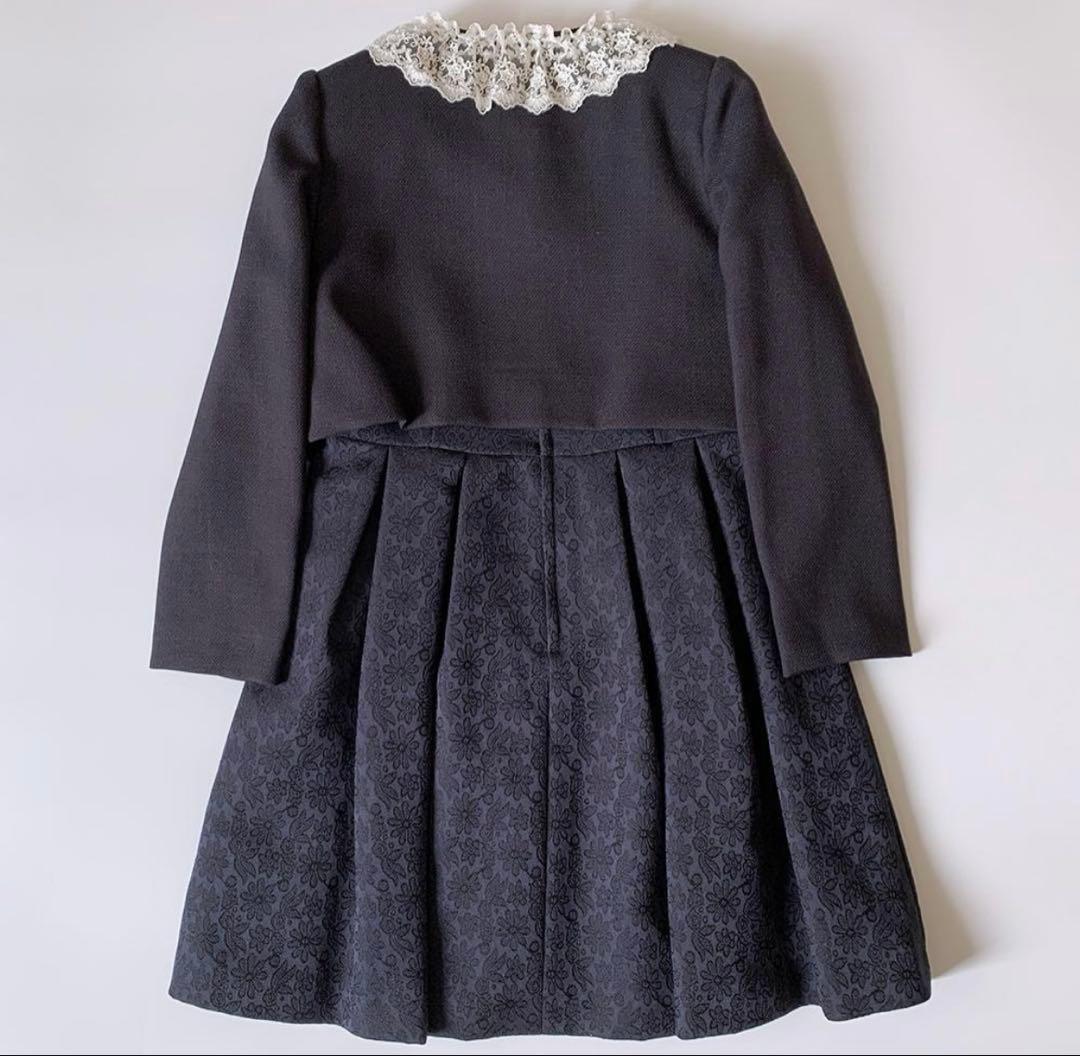 美品 ショパン アンサンブル 120cm フォーマル 卒園式 入学式 ネイビー