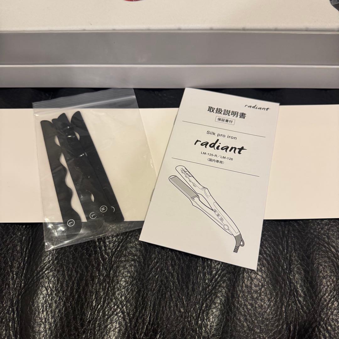 radiant ストレートヘアアイロン LM-125-R 28mm レッド