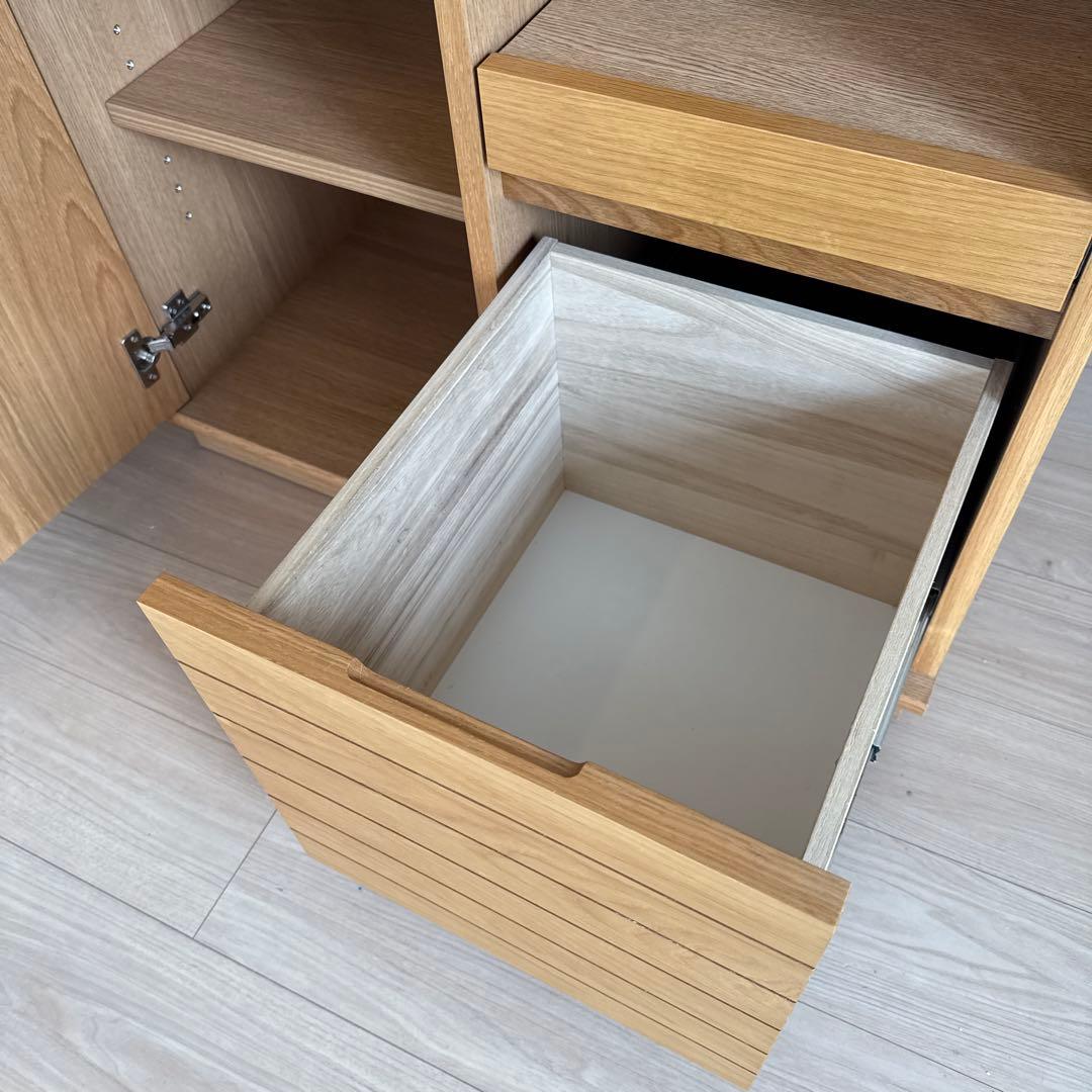 unico SOLK キッチンカウンター 食品棚 キャビネット