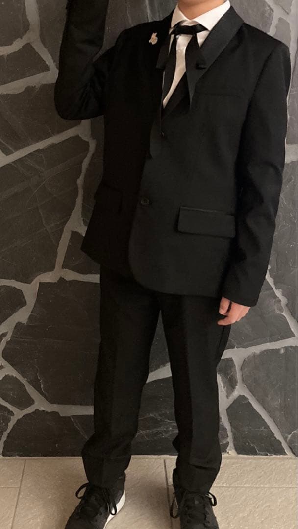 ブラック スーツ 男の子 キッズ 卒業式 152