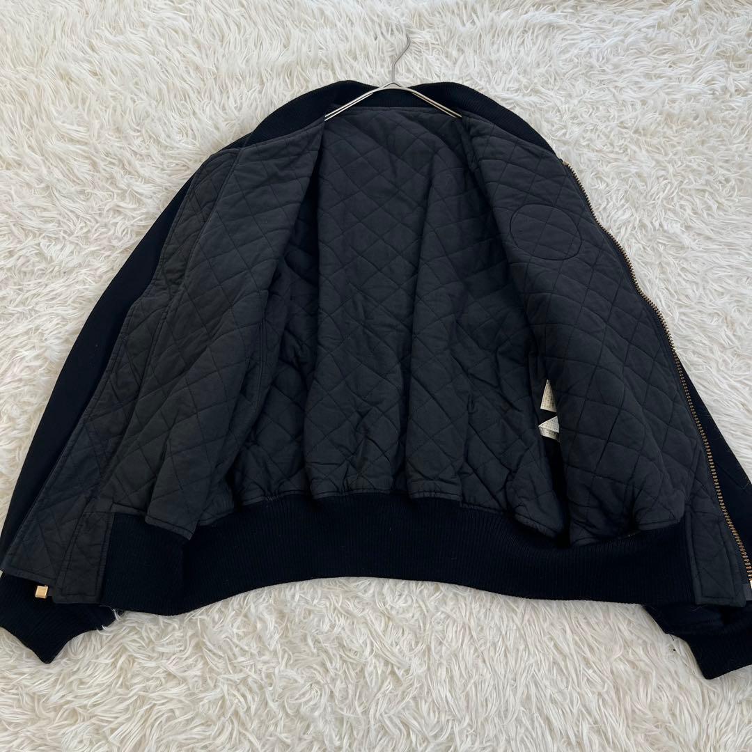 希少✨ ピンクハウス ブルゾン ワッペン 刺繍ロゴ 中綿キルティング 綿100