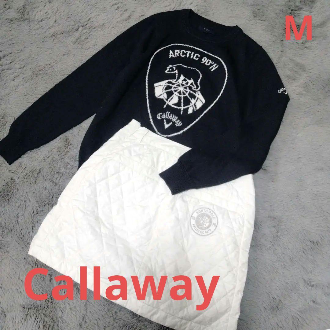 Callaway♡ニット&中綿/スカート♡M　ゴルフ スポーツ テニス