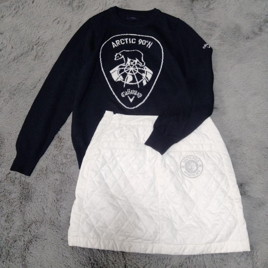 Callaway♡ニット&中綿/スカート♡M　ゴルフ スポーツ テニス