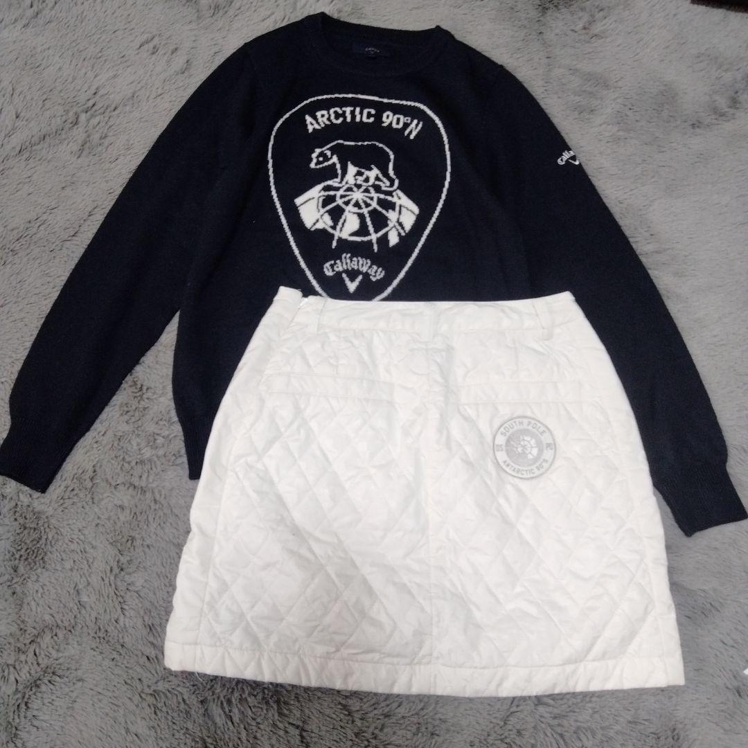 Callaway♡ニット&中綿/スカート♡M　ゴルフ スポーツ テニス