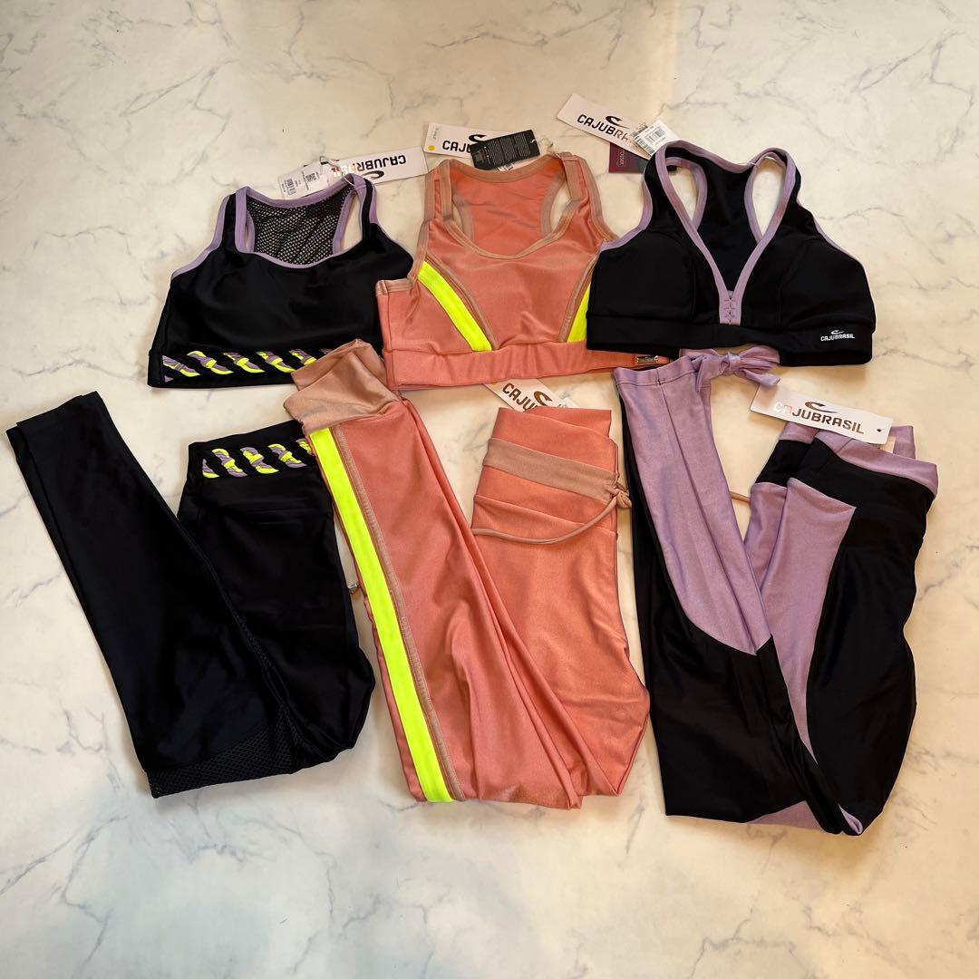 CAJUBRASILヨガウェア上下セット×3おまけ付✨