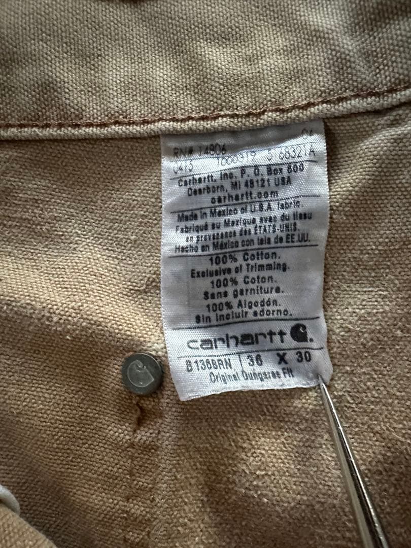 カーハート ダブルニーダックペインターパンツ フェードハミルトンブラウン W36