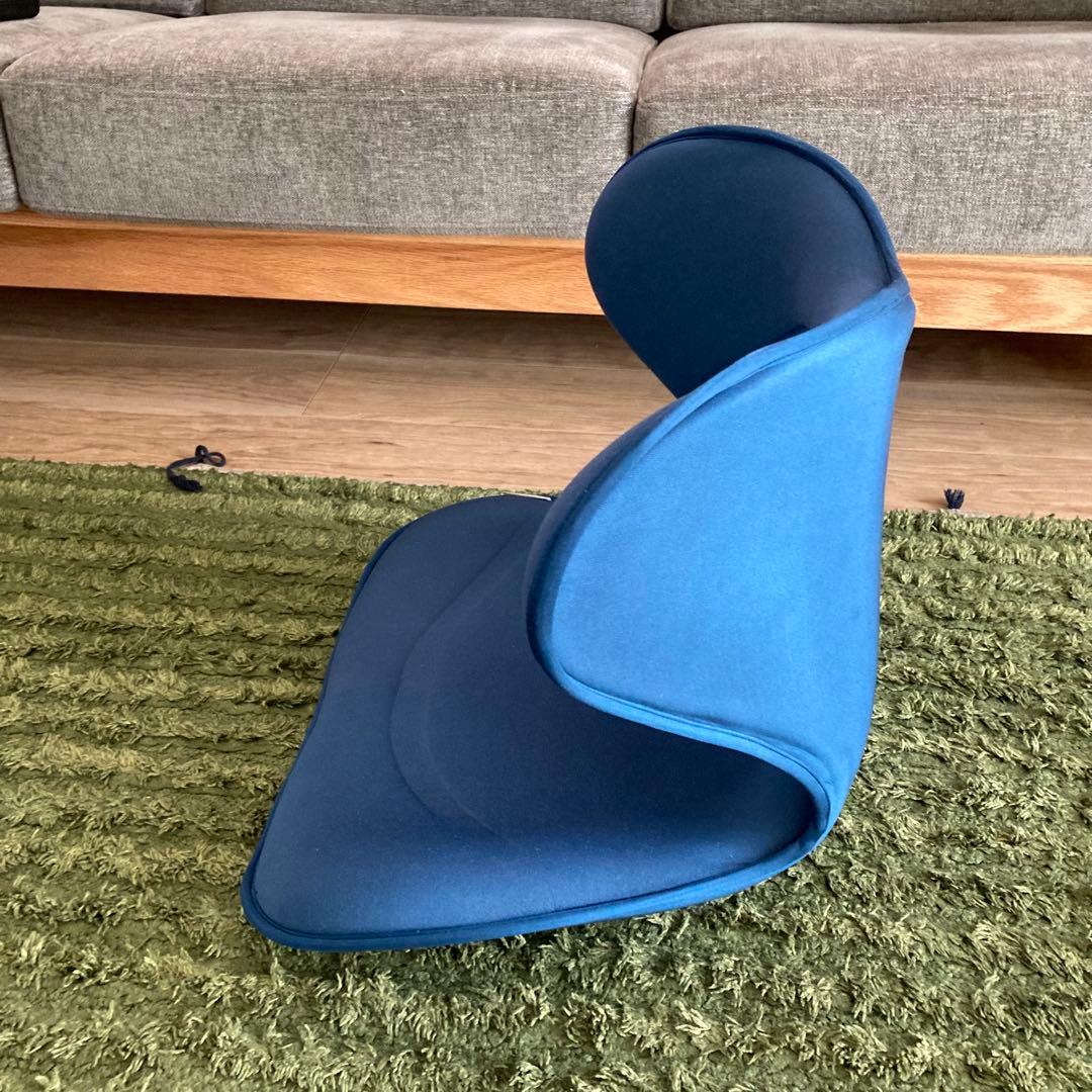美品 MTG Style スタイル 座 椅子 ボディメイク シート スマート 青