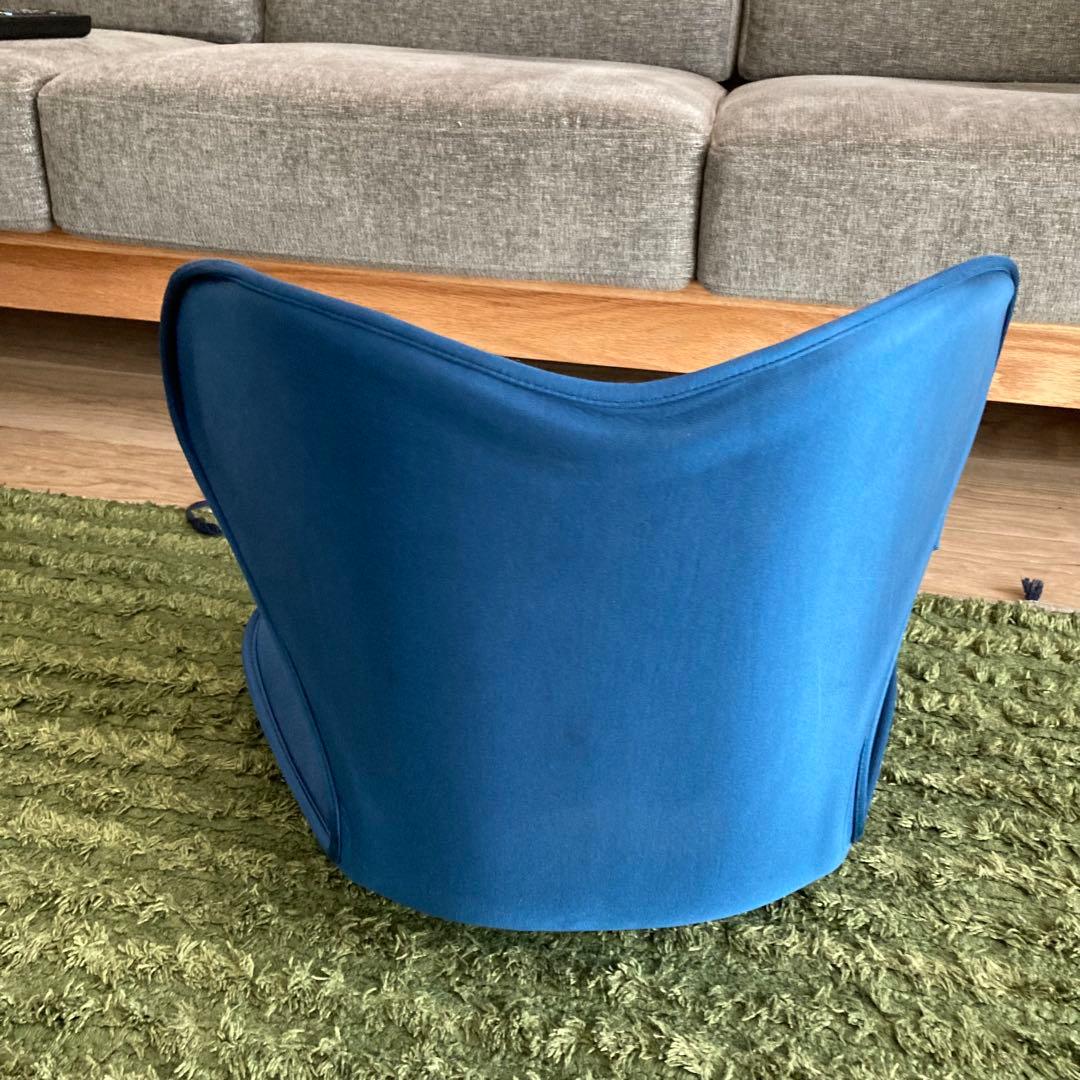 美品 MTG Style スタイル 座 椅子 ボディメイク シート スマート 青