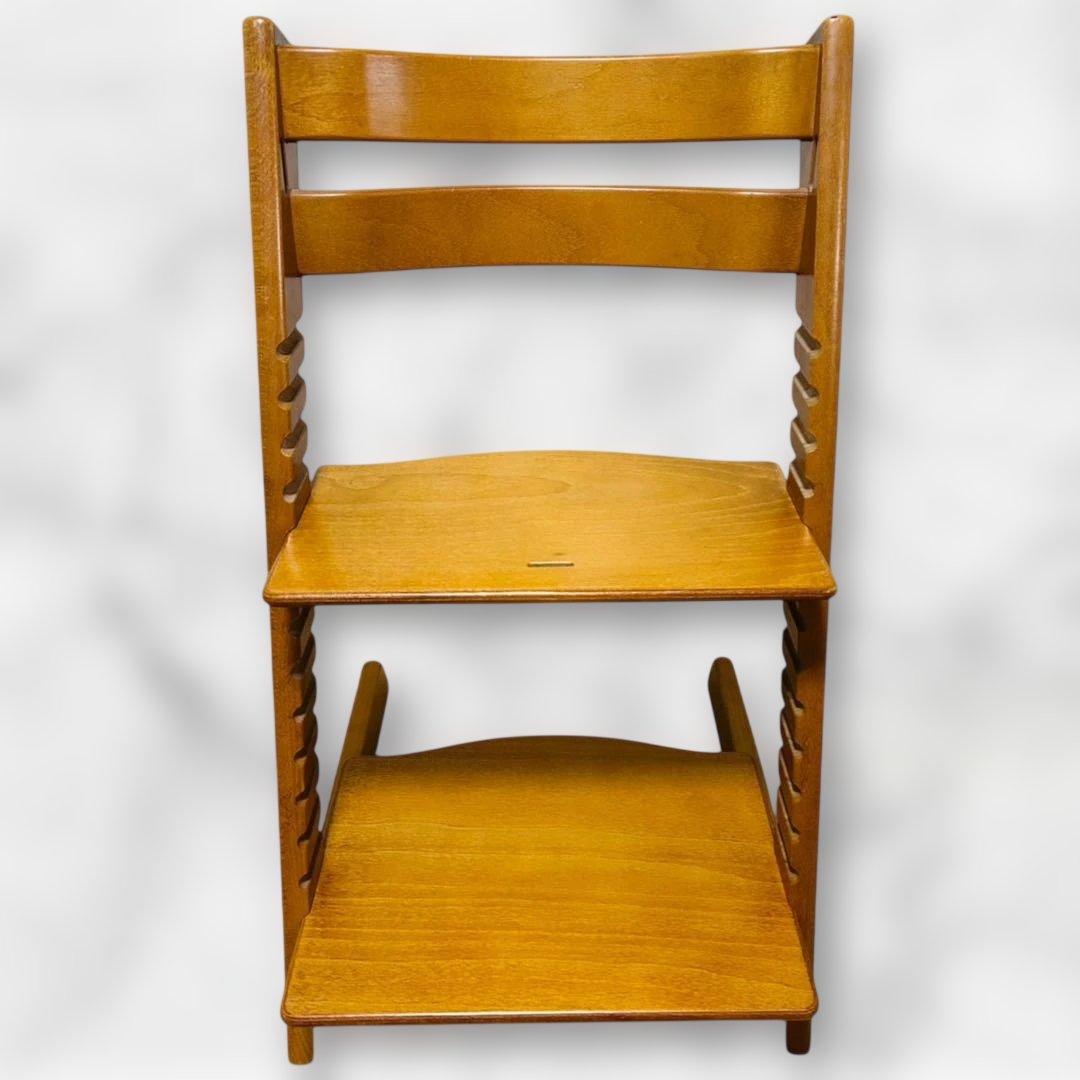 【美品】ストッケ シリアルNo3 ナチュラルハイチェア