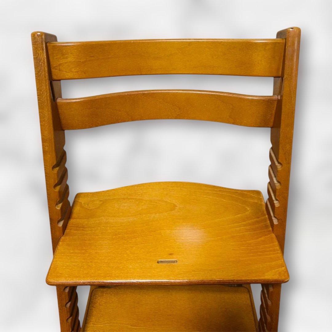 【美品】ストッケ シリアルNo3 ナチュラルハイチェア