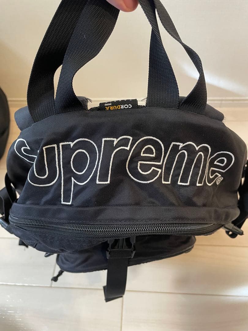 Supreme ブラック リュック　シュプリーム　バックパック