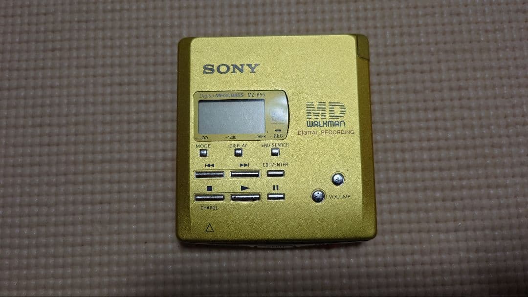 SONY ソニー MZ-R55 MDウォークマン 中古ディスク20枚付き