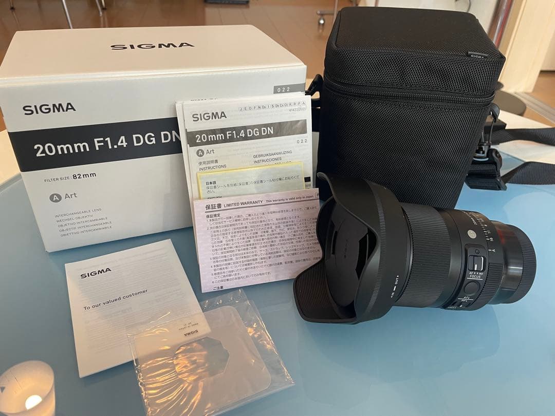 【美品】Sigma 20mm F1.4 DG DN Art Lマウント