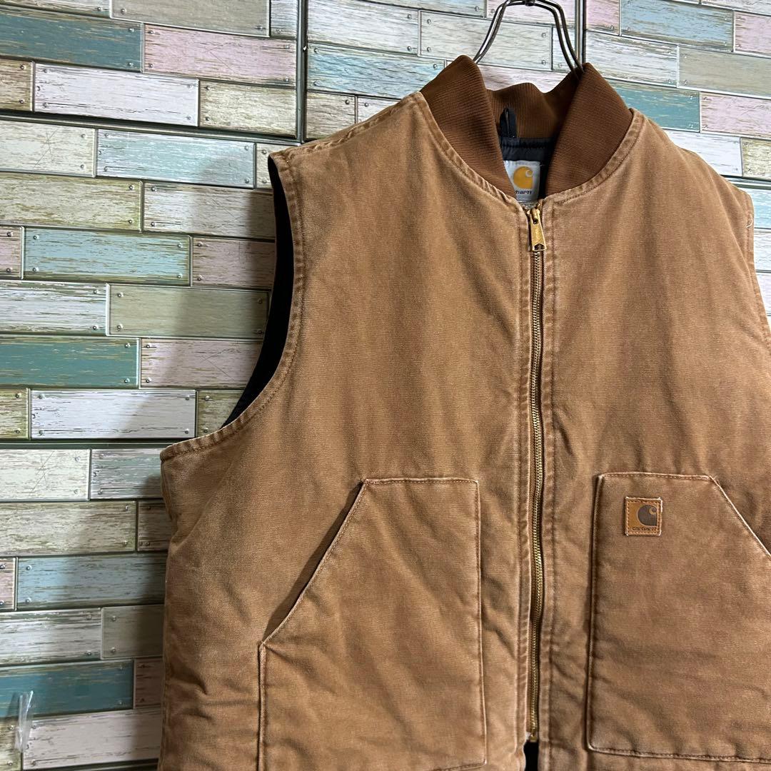 carhartt カーハート　ダックベスト　中綿　キルティングライナー