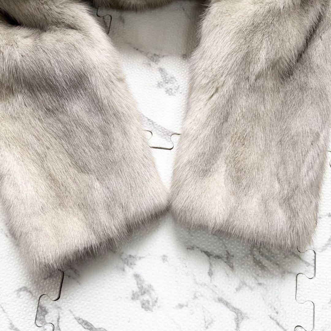 ✨高級✨サガミンク 毛皮コート サファイアミンク 銀サガ 2XL 柔らかさ◎