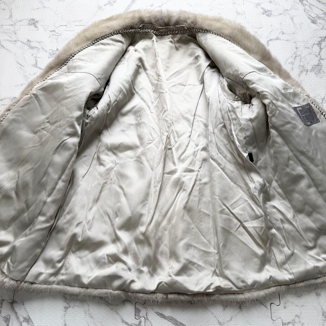 ✨高級✨サガミンク 毛皮コート サファイアミンク 銀サガ 2XL 柔らかさ◎