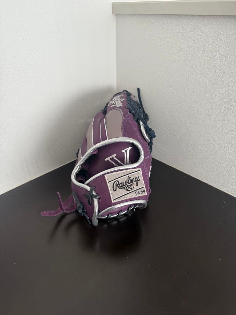 Rawlings 軟式グローブ 右投げ外野用 紫