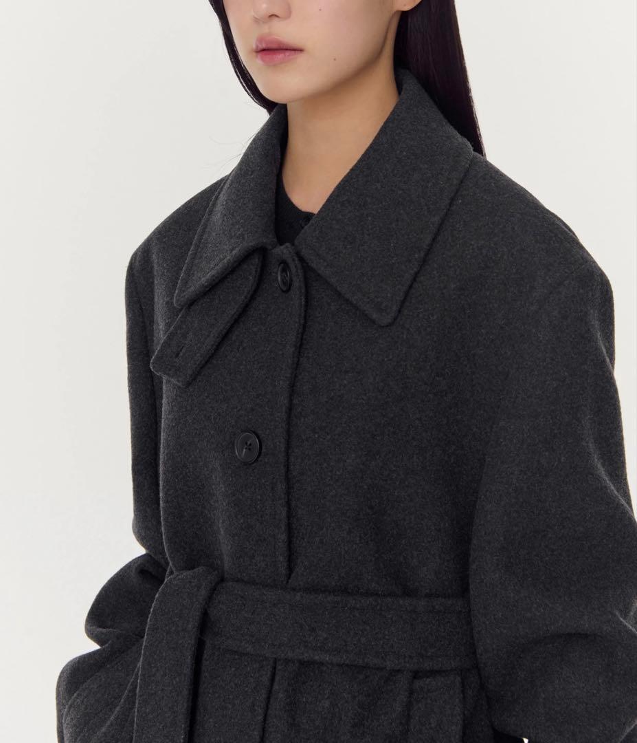 MUSINSA STANDARD ウールブレンドオーバーショルダーマックコート