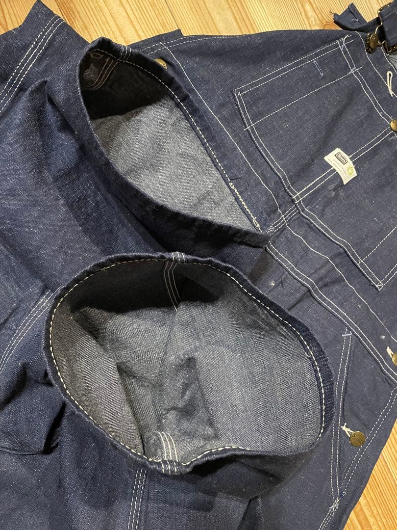 60s Sears シアーズ オーバーオール デニム 濃紺 ビンテージ デッド