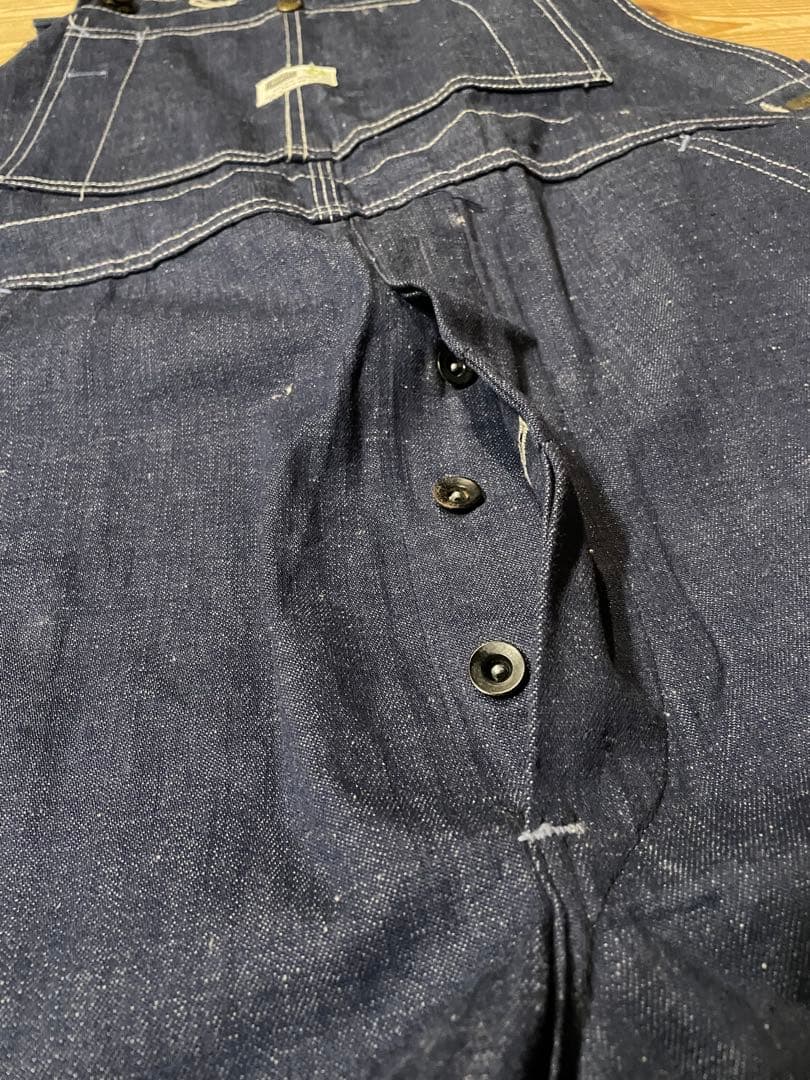 60s Sears シアーズ オーバーオール デニム 濃紺 ビンテージ デッド