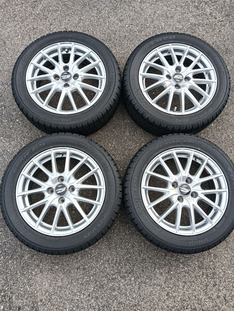 15インチ スタッドレスタイヤホイールセット トーヨー ガリットG5　5.5J