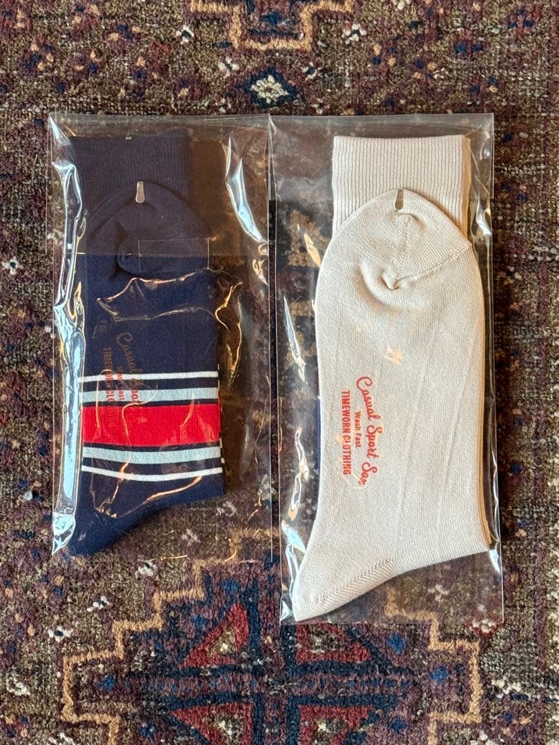 At Last ボーダー＆ダイヤモンドアーガイルソックス