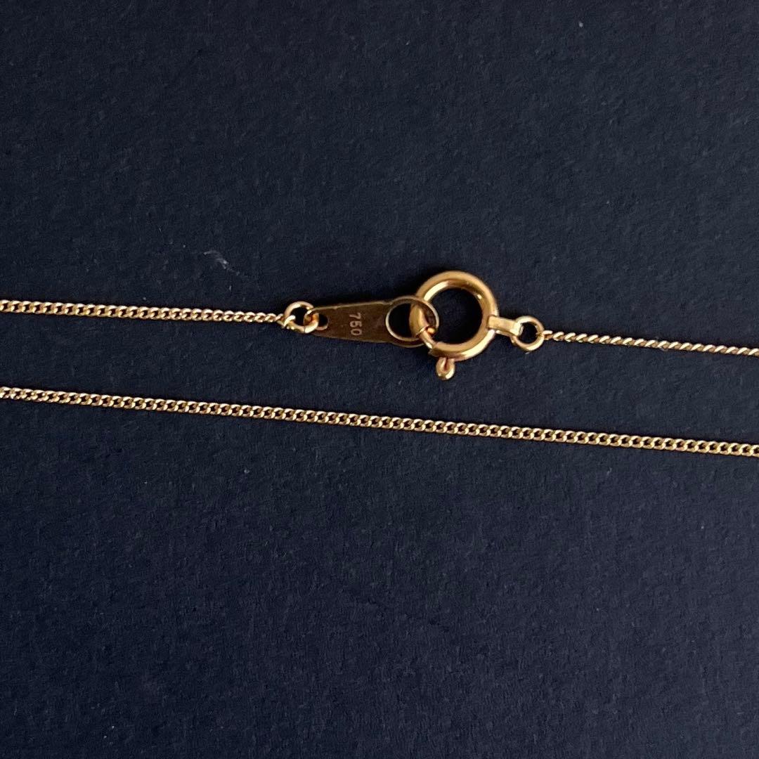 K18 喜平チェーン ネックレス 40cm 1.38g 2ヶ所刻印　18金