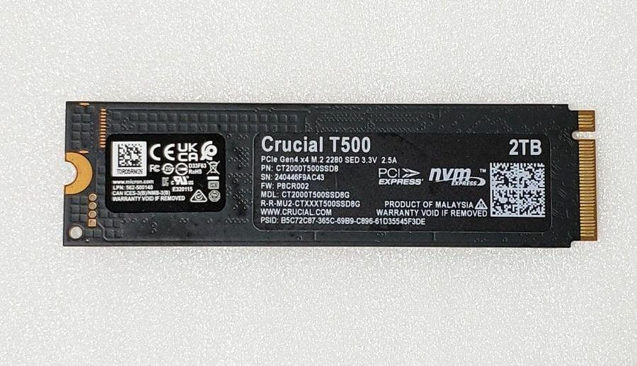 内蔵型SSD Crucial T500 2TB NVMe SSD M.2