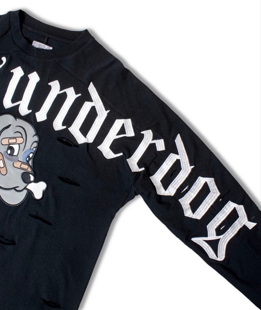 【新品未開封】GAxGALFY ぼろぼろ刺繍 ロンT ブラック 大型犬 XL