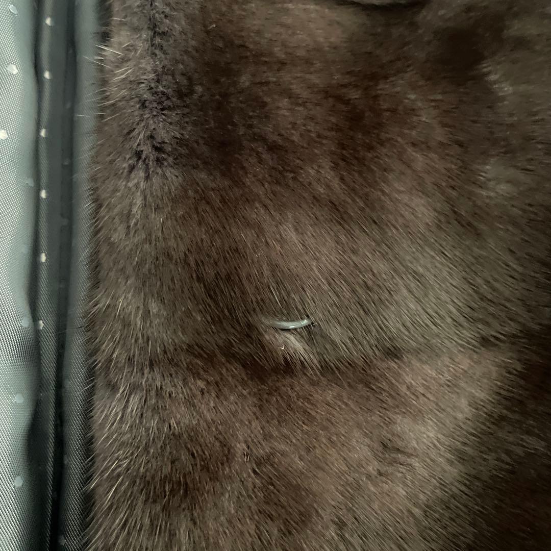 VIOLETA ダークブラウン ファーベスト