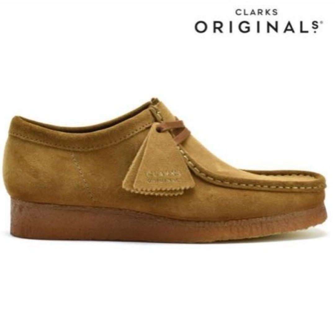 【新品未使用】2025年購入クラークス ワラビー8 ブラウン(コーラ)スエード