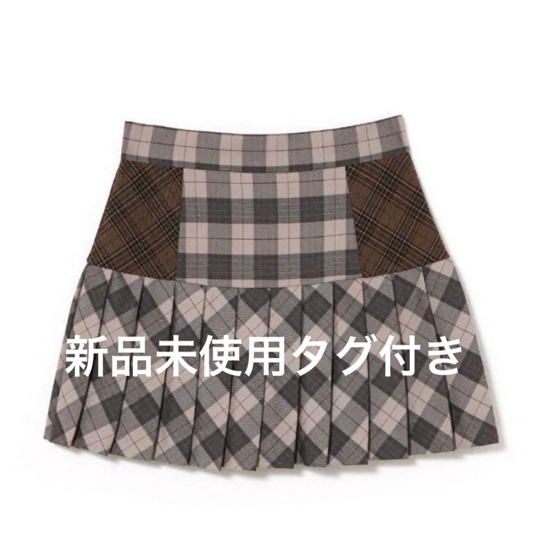 ANDMARY Coco check pleats skirt Mサイズ