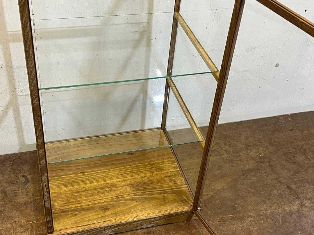 マ*ト様 昭和レトロ 木枠のガラスケース 5面ガラスショーケース コレクションケ