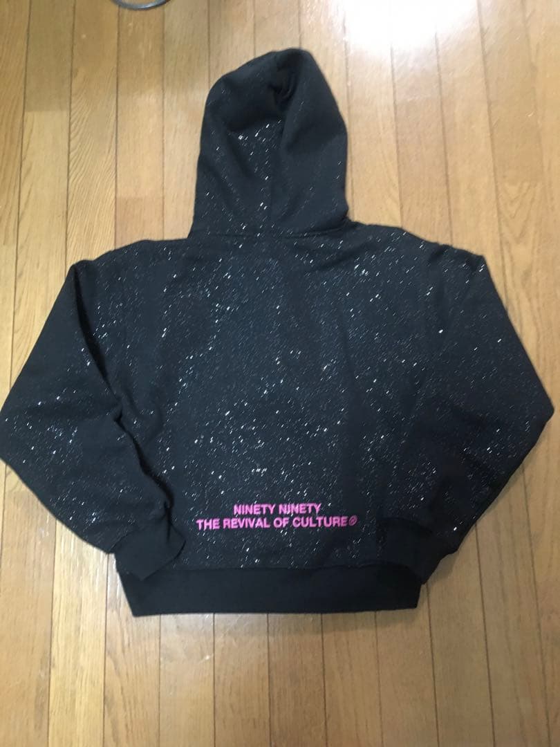 9090 Black pink zebra パーカー