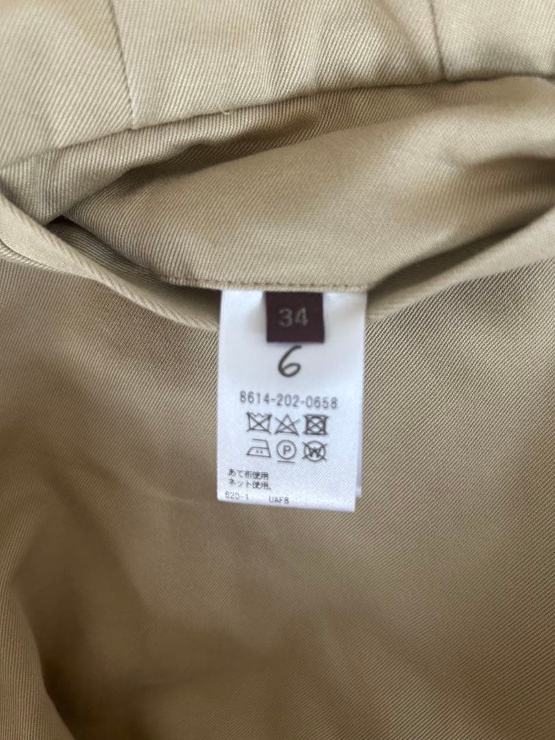 6 ロク　チノパン　コットンチノパンツ　34