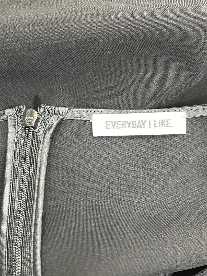 EVERYDAY I LIKE 24SS ジップスリーブ ブラウス ボートネック