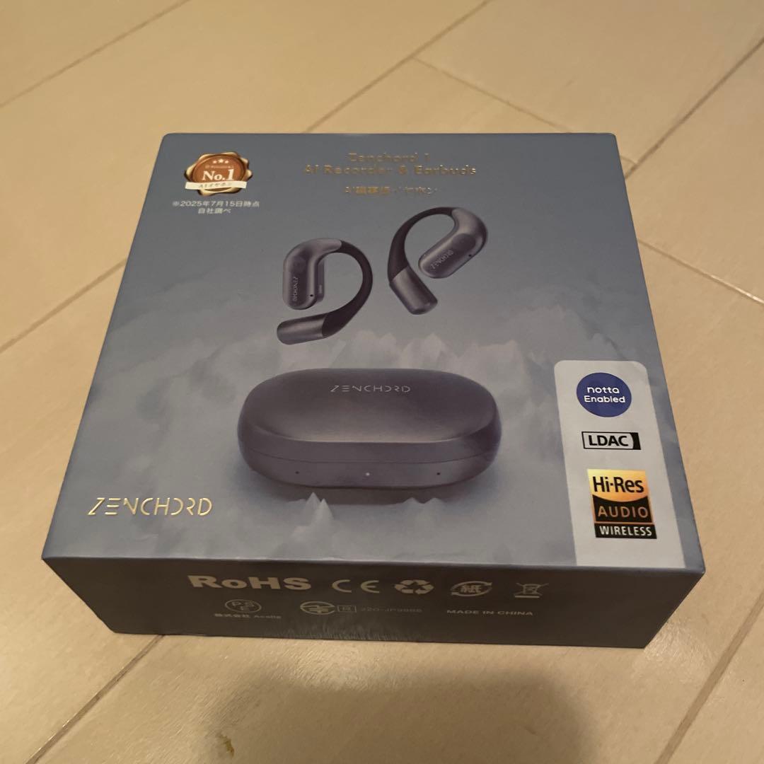 ★話題の次世代AIイヤホン★ Notta音声認識技術搭載【Zenchord 1】