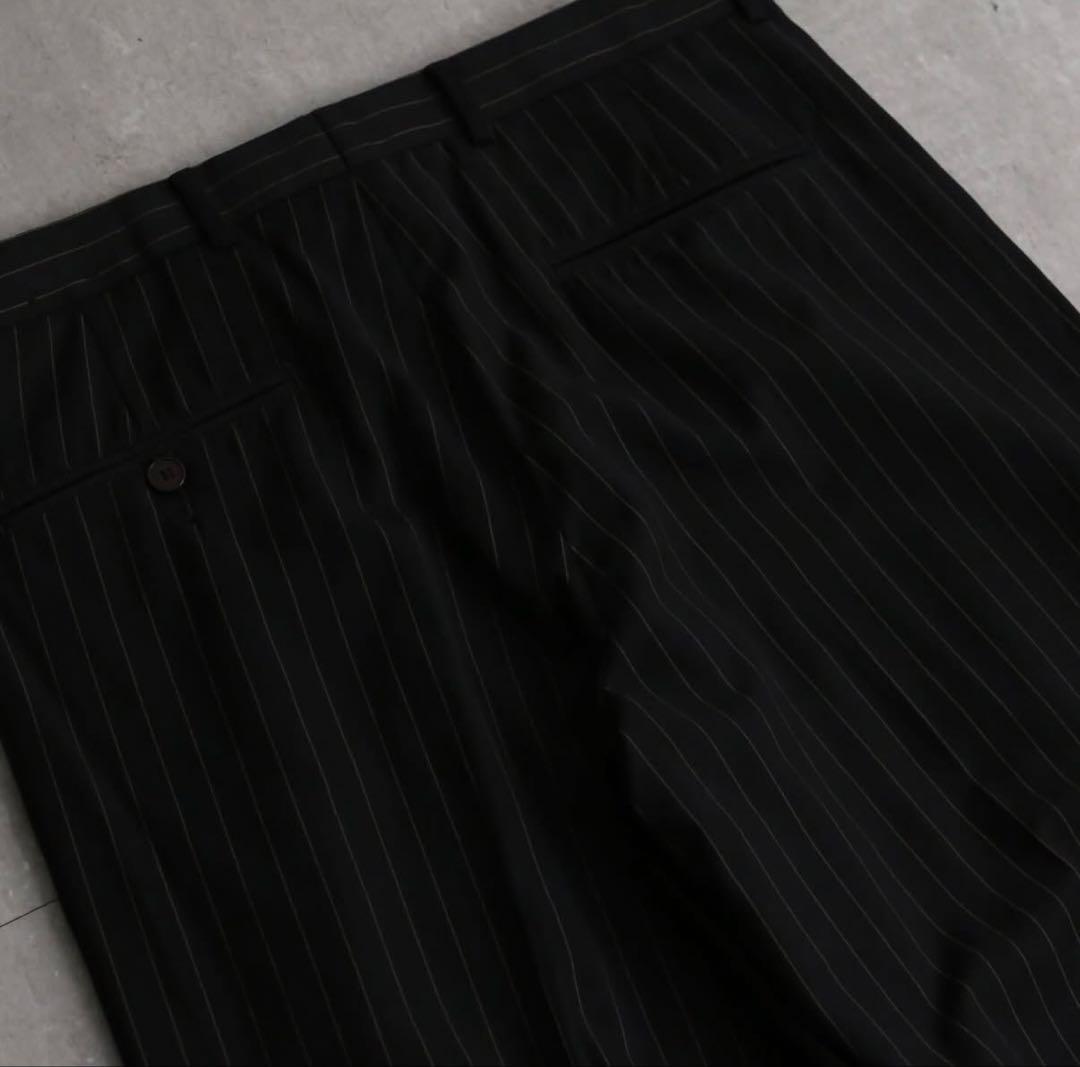 パンツ 1980-90s pin stripe 2tuck slacks