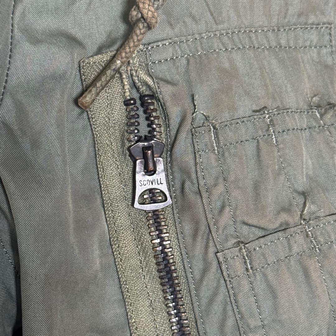 60s USAF N-3B フライトジャケット LARGE ミリタリーカーキ