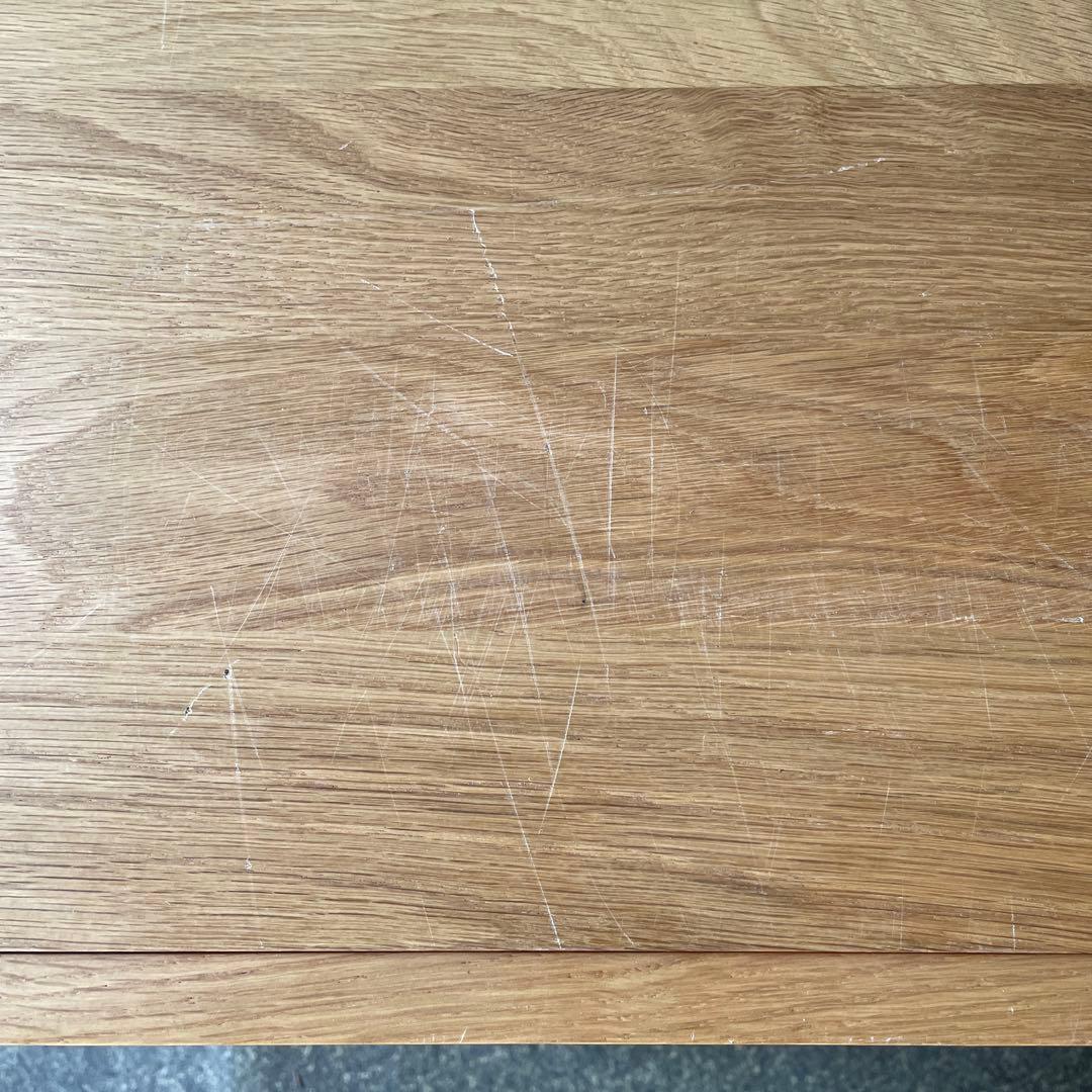 無印良品　デスクキャビネット　キャスター付き　タモ材